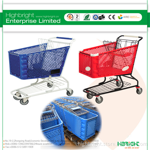 180L Supermarket Plastic Shopping Trolley (SB-P-3)
